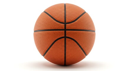 Fototapeta premium Basketball on White Background