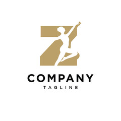 Letter Z Dance Logo Icon Vector