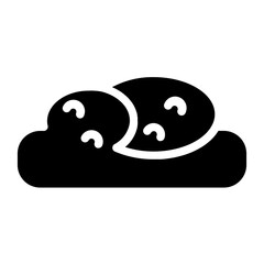 Bread Bakery Food Glyph Icon