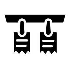 Cooking List Note Glyph Icon