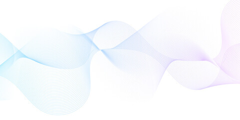 blue purple wave curve lines banner background .Digital frequency track equalizer. Stylized line art background. modern soft luxury texture with smooth and clean vector subtle background illustration