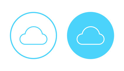 Cloud icon vector. cloud sign and symbol