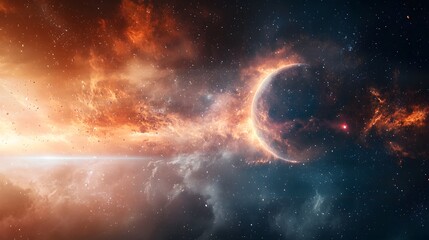 Obraz premium Exploration of gujaba deepspace observatory on an exoplanet