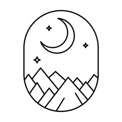 linear boho emblem