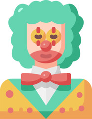 clown illustration on a white background     