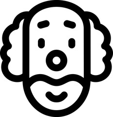 clown illustration on a white background 