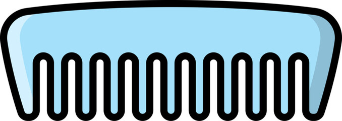 comb illustration on a white background     