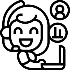 consultant illustration on a white background    