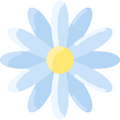 daisy illustration on a white background  