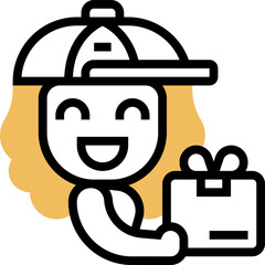 delivery (2) illustration on a white background   