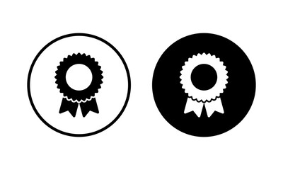 Badge icon vector illustration. Awards icon vector. Achieve sign and symbols. Stamp