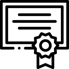 diploma illustration on a white background  