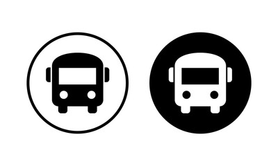 Bus icon vector illustration. bus sign and symbol. transport symbol