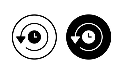 Fototapeta premium History icon vector illustration. recent event history sign and symbol