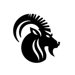 Fototapeta premium Markhor Symbol Icon Logo 