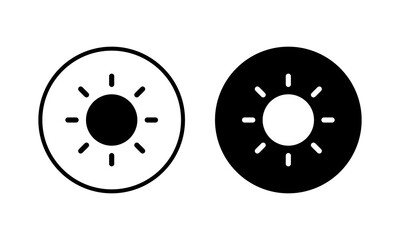 Sun icon vector illustration. Brightness sign and symbol.