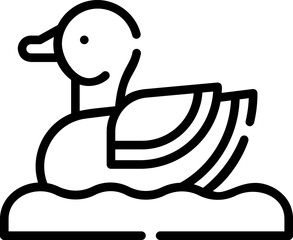 duck illustration on a white background    