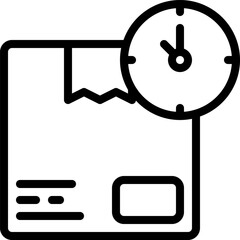 fast delivery illustration on a white background     