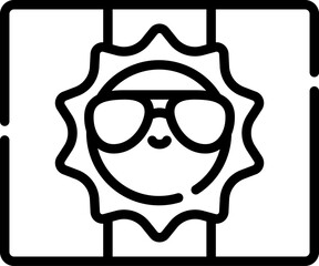 ferragosto illustration on a white background     