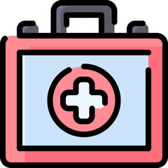 first aid illustration on a white background  