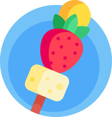 fruit illustration on a white background    