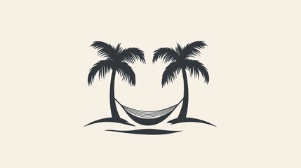 Relaxing hammock, tropical island paradise, perfect vacation, serene scenery