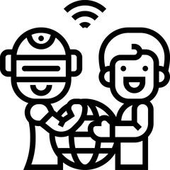 human illustration on a white background     