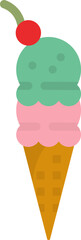 ice cream illustration on a white background     