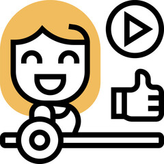 influencer (2) illustration on a white background     