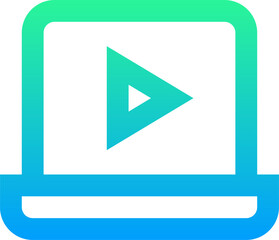 laptop illustration on a white background    