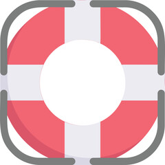 lifebuoy illustration on a white background     
