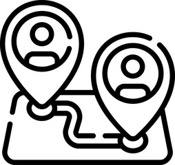 location illustration on a white background     