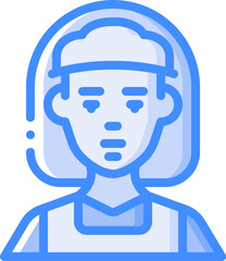 maid illustration on a white background     