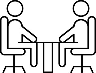 meeting illustration on a white background     