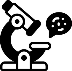 microscope illustration on a white background     