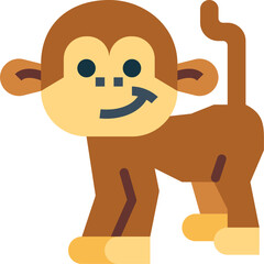 monkey illustration on a white background 