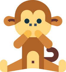 monkey illustration on a white background 