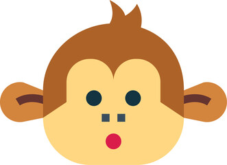 monkey illustration on a white background 