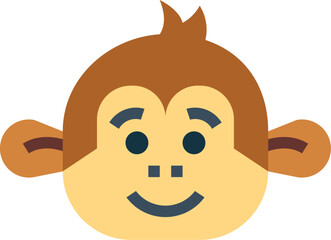 monkey illustration on a white background     