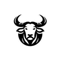 Fototapeta premium Carabao Head Logo Icon Symbol