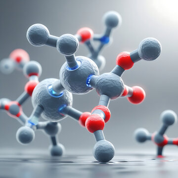 Chemical formula, structural formula and 3D ball-and-stick model of anabolic steroid oxandrolone, white background