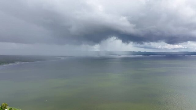 Aerial footage of Lake Proserpine Queensland Australia
