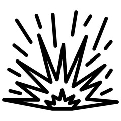 Explosion Outline Icon