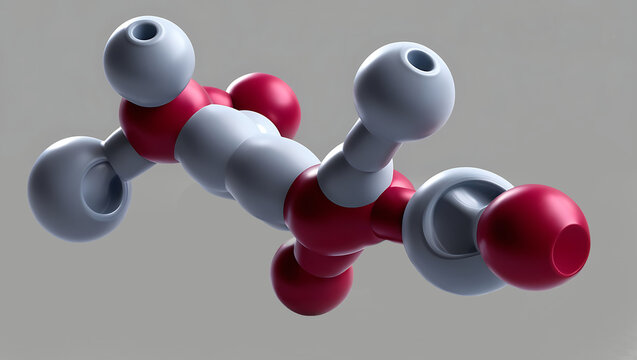 Chemical formula, structural formula and 3D ball-and-stick model of anabolic steroid oxandrolone, white background