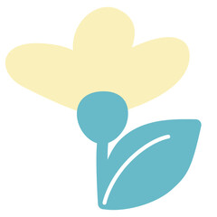 Vector yellow flower