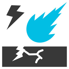 Aftermath Glyph Blue Grey Icon