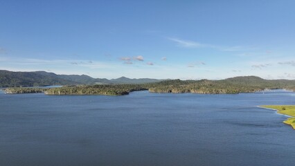 Aerial photo of Lake Tinnaroo Atherton Tablelands Queensland Australia