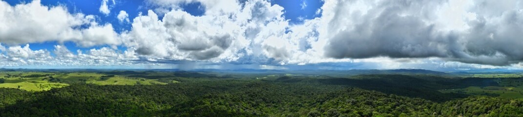 Aerial panarama of the Atherton Tablelands Queensland Australia