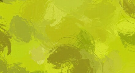 Green Abstract Brush Strokes