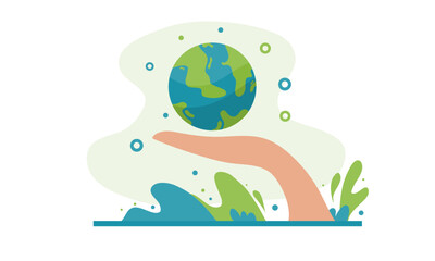 earth vector design for ozone and earth day event